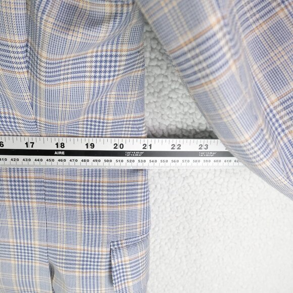 Peter Millar Blazer Mens 40S Blue Yellow Plaid Two Button Wool Performance - Picture 10 of 16